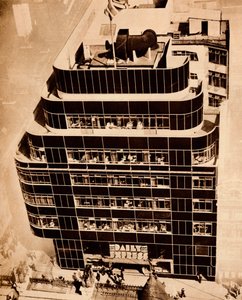 鋼、コンクリート、ガラスが近代建築を作り上げました、1935年。 作： Unbekannt