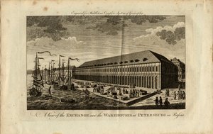 サンクトペテルブルクの証券取引所、1778 作： Unbekannt