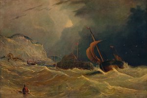 ストーミーシースケープ、c1830、1938 作： Unbekannt