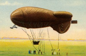 1918年、1932年、バスケット付きの流線型バルーンを合理化。 作： Unbekannt