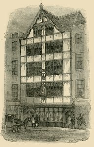 クロスビーホールのストリートフロント、c1872。 作： Unbekannt