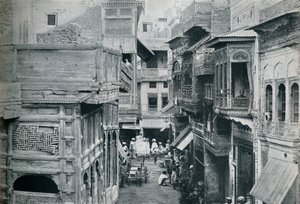 パンジャブの首都ラホールのストリート、1942年 作： Unbekannt