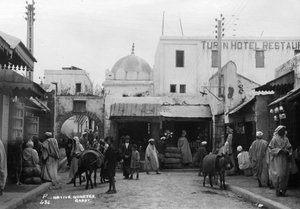 ストリートシーン、ラバト、モロッコ、c1920s-c1930s 作： Unbekannt