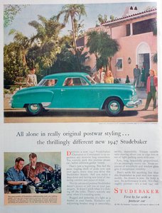 Studebaker車の広告、1947 作： Unbekannt