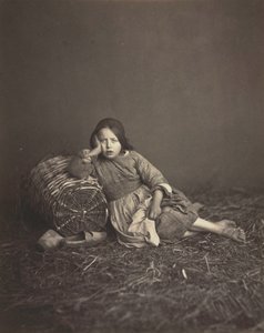 農民の少女の研究c。 1860。 作： Unbekannt