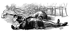 ゴングの音で催眠術をかけられた被験者、1891年