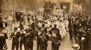 1908年、1933年に刑務所から解放されたSuffragette殉教者 作： Unbekannt