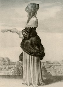 夏-イギリス人女性の通常の夏のドレス、チャールズ1世、c1620-1640、1937年。 作： Unbekannt