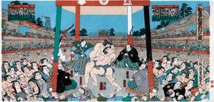 相撲、日本 作： Unbekannt