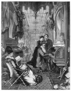 ユニオンパシフィック鉄道の日曜日、アメリカ、1875 作： Unbekannt