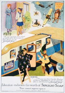 日光石鹸の広告、1919年 作： Unbekannt