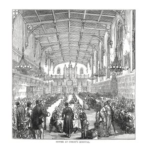1878年、クリスツ病院での晩餐 作： Unbekannt
