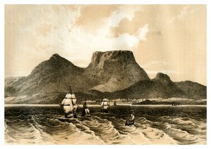 テーブルマウンテン、ケープオブグッドホープ、南アフリカ共和国、1883年