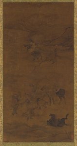 韃靼騎兵、明王朝、1368～1644年。 作： Unbekannt