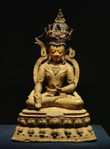 Tathagata Ratnasambhava - Skulptur、1300 n。 Chr。 作： Unbekannt