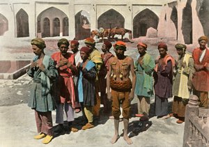 テヘラン。デルビチェの殉教者の行列、ダーヴィッシュの殉教者の行列、1900年。 作： Unbekannt