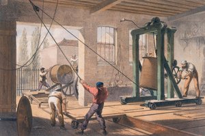 グリニッジ工場の電信線、c1865 作： Unbekannt
