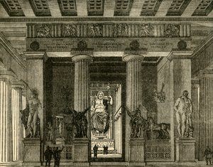 オリンピアの神殿、復元、1890年。 作： Unbekannt