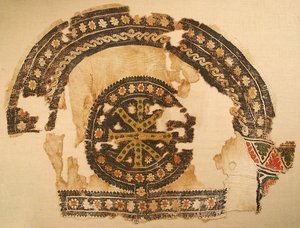 織物片、ビザンチン、5 ～ 6 世紀。 作： Unbekannt