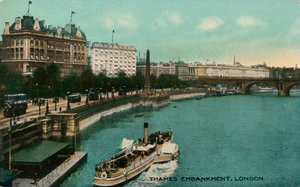 テムズ堤防、ロンドン、c1910。