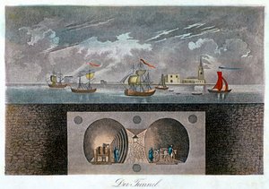 テムズトンネル、c1830 作： Unbekannt