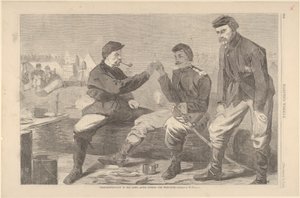 軍の感謝祭-夕食後：ウィッシュボーンハーパーズウィークリー、V ...、1864年12月3日。 作： Unbekannt