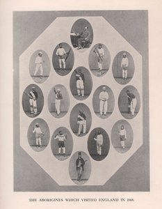 1868年、1912年にイギリスを訪れた原住民。 作： Unbekannt