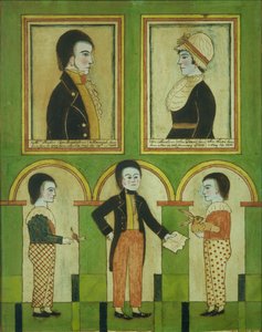 Abraham Pixler Family、ca。 1815年。 作： Unbekannt