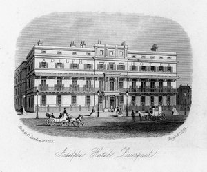 アデルフィホテル、リバプール、マージーサイド、1864 作： Unbekannt