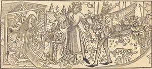 賢者の崇拝、おそらく 1486 年。 作： Unbekannt