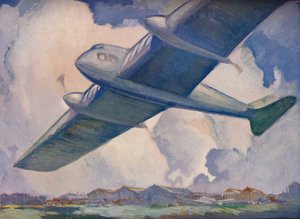 未来の飛行機、1927 作： Unbekannt