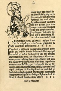 全能者、パターノスター、アヴェマリア、クレドとドイツ語、1915年。
