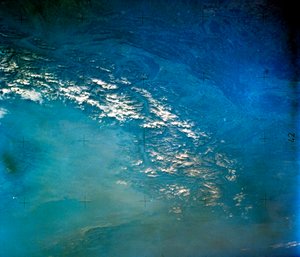 宇宙からのアルプス。 NASA写真