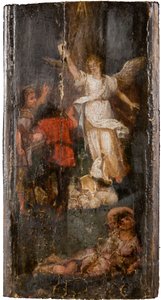 羊飼いに現れる天使、1500-1600。 作： Unbekannt
