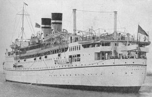 平時の航海の開始時のアランドラスター、c1938 1940