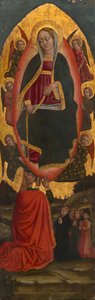 アウグスティヌスの祭壇画、145075 からの聖人と聖母被昇天。 作： Unbekannt