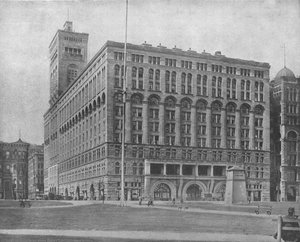 オーディトリアム、米国イリノイ州シカゴ、c1900。 作： Unbekannt