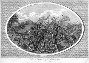 アジャンクールの戦い、1415年、1792年 作： Unbekannt