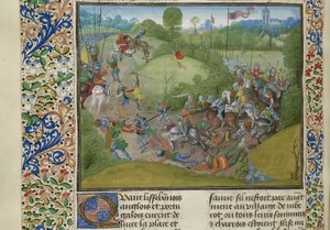 1385 年 8 月 14 日のアルジュバロタの戦い、1470 年から 1475 年頃。 作： Unbekannt