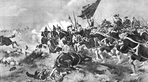 デッティンゲンの戦い、1743年6月16日、1910年 作： Unbekannt