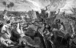 フェロゼシャの戦い、インド、1845年、1900年 作： Unbekannt