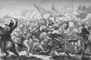 グーエラットの戦い、c1880 作： Unbekannt