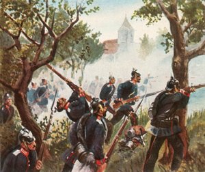 1866年7月3日、1936年のケーニッヒグラッツの戦い。 作： Unbekannt