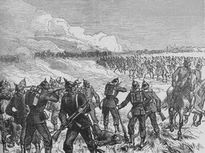 ランゲンサルザの戦い、c1890 作： Unbekannt