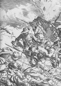 スピオンコップの戦い、ボーア戦争、南アフリカ共和国、1900 1906 作： Unbekannt