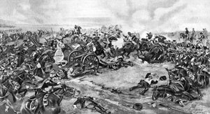 ウォータールーの戦い、1910年1815年6月18日に戦った 作： Unbekannt