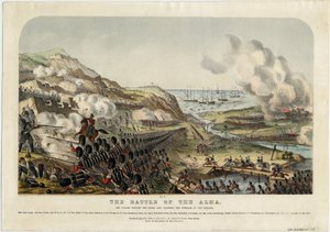 1854年、1854年9月20日のアルマの戦い 作： Unbekannt