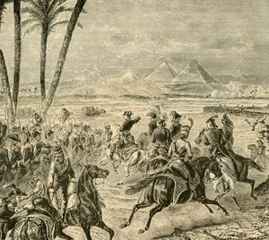 ピラミッドの戦い、1798年、1890年。 作： Unbekannt