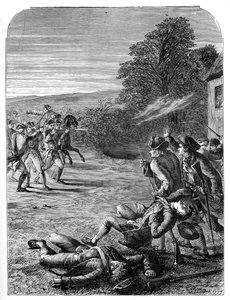 レキシントンとコンコードの戦い、1775年4月19日、1872年 作： Unbekannt