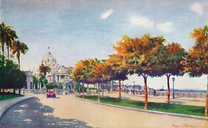 美しいベイラマールドライブ-壮大なモンロー宮殿に近づく1914 作： Unbekannt